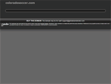 Tablet Screenshot of coloradosoccer.com